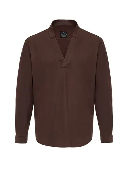 Antioch Košeľa  tmavohnedá