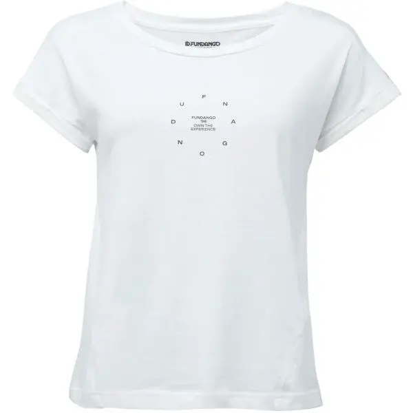 FUNDANGO LIMA Dámske tričko, biela, veľkosť