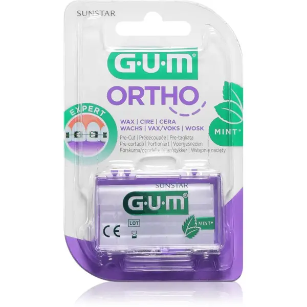 G.U.M Ortho Mint vosk pre ortodontické aparáty 5 ks