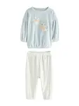 Next Pyžamo  svetlomodrá / biela