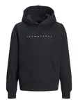 Jack & Jones Junior Mikina 'JJEStar'  čierna / biela
