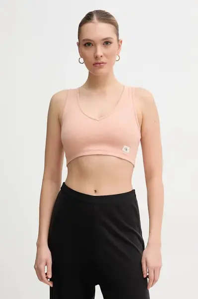 Top Calvin Klein Jeans oranžová barva, J20J225308