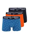 NIKE Underwear Boxerky 'Everyday'  modrá / tmavooranžová / čierna / šedobiela