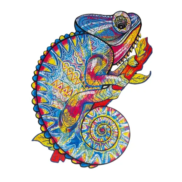 RECENTTOYS Dřevěné puzzle - Chameleon