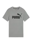 PUMA Tričko 'ESS No. 1'  sivá melírovaná / čierna