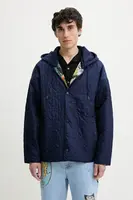 Bunda Desigual CANCÚN tmavomodrá barva, přechodná, 25SMEW07