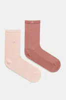 Ponožky Calvin Klein 2-pack dámské, růžová barva, 701231377