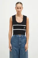 Bavlněná vesta AMBUSH Destroyed Rib Round Neck