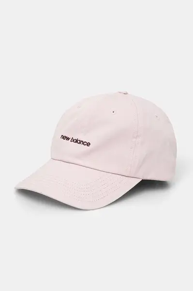 Kšiltovka New Balance růžová barva, s aplikací, LAH51010RSG