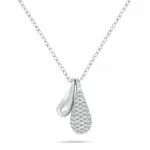 Brilio Silver Dámský stříbrný náhrdelník se zirkony Tear Drop NCL169W