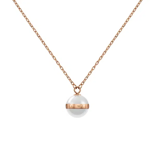 Daniel Wellington Půvabný náhrdelník s přívěskem z bílé keramiky Aspiration DW00400157