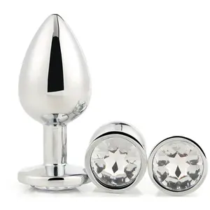 Dream Toys Gleaming Love Silver Plug Set sada análnych kolíkov Silver Plug Set
