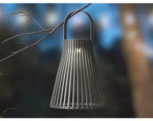 Solární lucerna 14,5x18,5 cm, černá