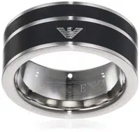 Emporio Armani Moderní ocelový prsten EGS2032040 64 mm