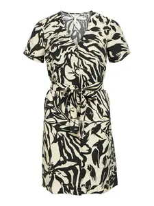 OBJECT Šaty  krémová / čierna