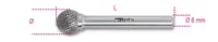 Beta tools Pilník rotační z karbidu, 426md/s16, kulový 16 x 14 x 59 mm, stopka 6mm