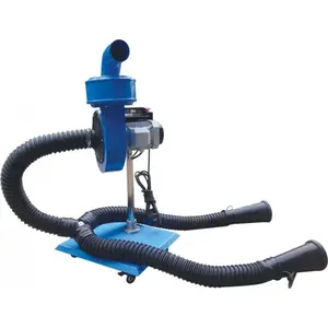 Castex Pojízdný odsavač spalin, pro dva výfuky, 0,55 kW, 380 V, průměr 75 mm - ECAS-302-75