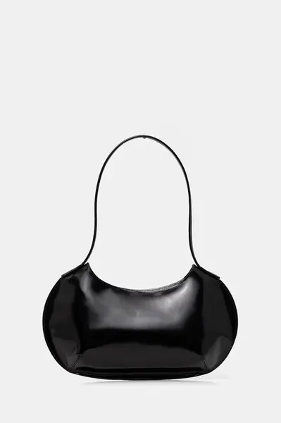 Kožená kabelka By Far černá barva, MWBSB056CL017BK001PL