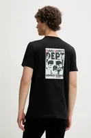 Bavlněné tričko PS Paul Smith pánské, černá barva, s potiskem, M2R-010R-TP5260