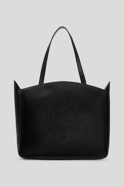 Kožená kabelka Karl Lagerfeld černá barva, A3W30043