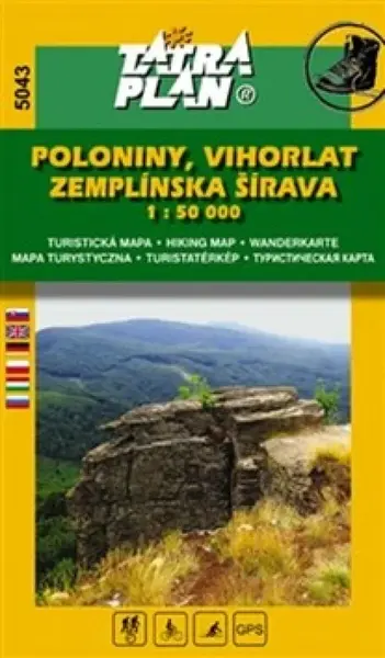 Poloniny, Vihorlat, Zemplínska šírava 1:50 000