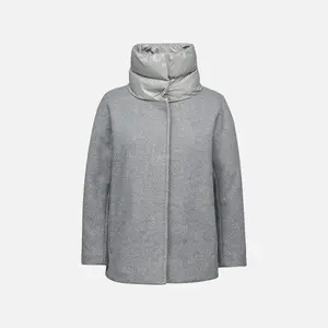 Grey Women's Jacket Geox Diamanta - Ladies