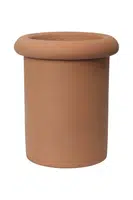 Květináč ferm LIVING Rollo Pot oranžová barva