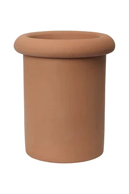 Květináč ferm LIVING Rollo Pot oranžová barva