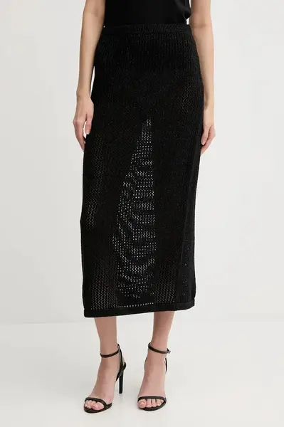 Sukně United Colors of Benetton černá barva, maxi, 11365000B