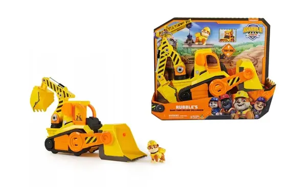 Paw Patrol Buldozér s pohyblivými prvkami Rubble a jeho tím 38cm