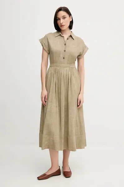 Šaty s příměsí lnu Pedro del Hierro