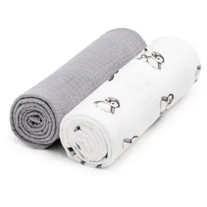 T-TOMI BIO Muslin Diapers látkové pleny Penguin 65x65 cm 2 ks