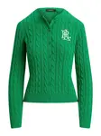 Lauren Ralph Lauren Kardigán  zelená / biela