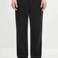 Kalhoty Norse Projects Ezra Light Stretch pánské, černá barva, ve střihu chinos, N25.0369.9999