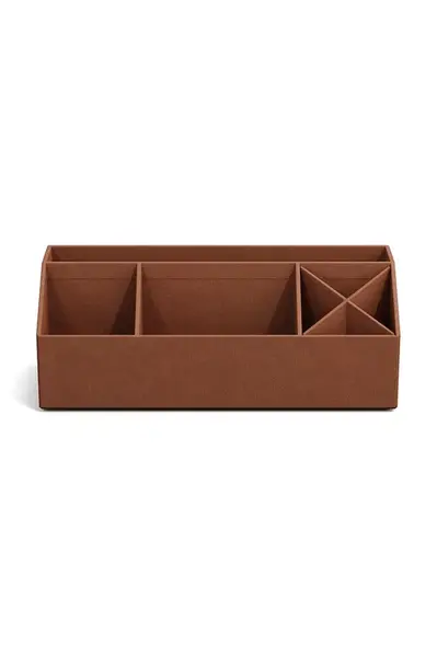 Stolní organizér Bigso Box of Sweden hnědá barva