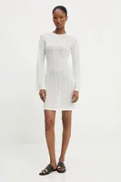 Plážové šaty Answear.LAB béžová barva, mini, přiléhavé