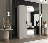 Šatní skříň Abi Bari 2 Rozměry: 100 cm, Pásky / úchyty: Černá, Barva korpusu + barva dveří: Kašmír + Kašmír