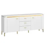 Tv stolek Lazio LAZF01 U008/U080 2D3S bílý alpský