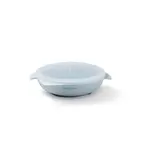 Babyono Silikonový talířek s přísavkou a víčkem  - modrý