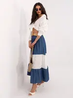 Tmavomodrá áčková sukňa