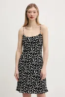 Šaty Abercrombie & Fitch černá barva, mini, KI159-5461