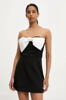 Overal Answear.LAB černá barva, s kulatým výstřihem