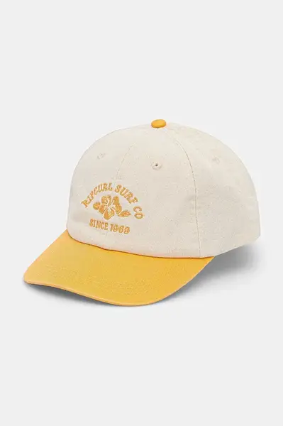 Bavlněná baseballová čepice Rip Curl oranžová barva, s aplikací, 05SWHE