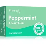 Friendly Soap Natural Soap Peppermint & Poppy Seeds přírodní mýdlo 95 g