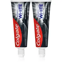 Colgate Advanced White Charcoal bělicí zubní pasta s aktivním uhlím 2x75 ml