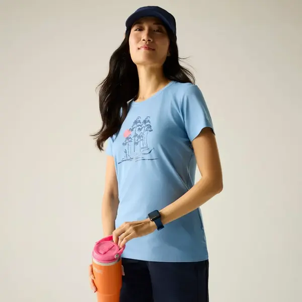 Dámské tričko regatta fingal stretch modrá 40