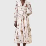 Šaty AllSaints ZORA MIDI