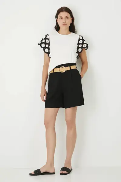 Kraťasy Medicine dámské, černá barva, high waist