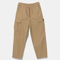 Dětské bavlněné kalhoty Vans Range Cargo Baggy Tapered Pant zelená barva, VN000NW44MG1