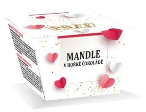 POEX Mandle v hořké čokoládě 200 g